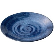 【カル:エクレ】超軽量特大皿 窯変紺【期間限定価格:11/26~1/5まで】