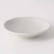 【カル：エクレ】超軽量豆皿　(白唐津)