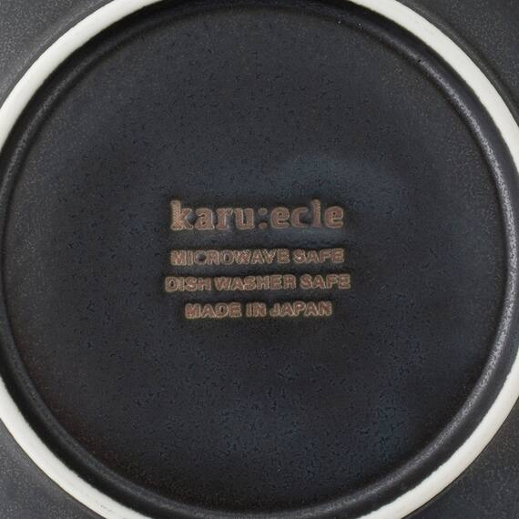 超軽量丸皿　カル：エクレ 18cm(いぶし天目) 14枚目画像