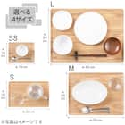 薄型 すべりにくい木製トレー(S ナチュラル)10枚セット 6枚目画像