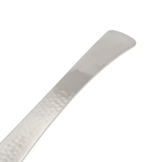 レンゲ穴開きスプーン 槌目 5枚目画像