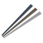 食洗器対応樹脂はし 使いやすい八角3膳組(ダークカラー) 1枚目画像