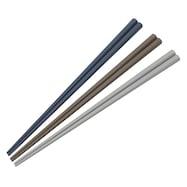 食洗器対応樹脂はし 使いやすい八角3膳組(ダークカラー)【期間限定価格:11/26~1/5まで】