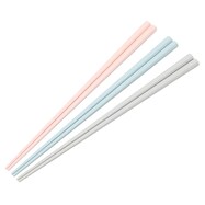 食洗器対応樹脂はし 使いやすい八角3膳組(ペールカラー)