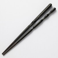 持ち方矯正３点支持箸(ブラック 21cm)