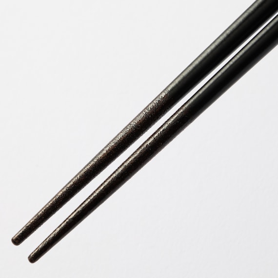 持ち方矯正3点支持箸(ブラック 21cm) 3枚目画像