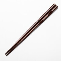 持ちやすい抗菌サイズ箸(ミドルブラウン 19cm)