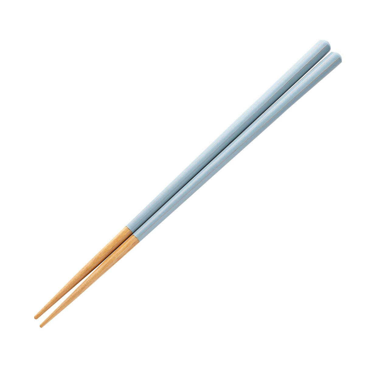 ナチュラル透かし八角箸(ミスト ターコイズブルー 23cm) | ニトリ