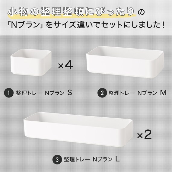 整理トレーセット(Nブラン) 2枚目画像