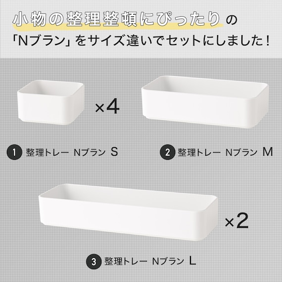 整理トレーセット(Nブラン) 2枚目画像
