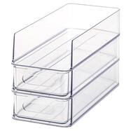 【セット】幅13cm 冷蔵庫収納 棚下までムダなく引出しセット(2段）