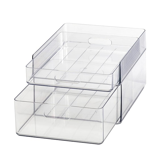 【セット】冷蔵庫内引出しMサイズ 2段(幅25cm) 1枚目画像