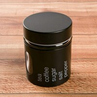 ガラスキャニスター 350ml ブラック(STM-350 BK)
