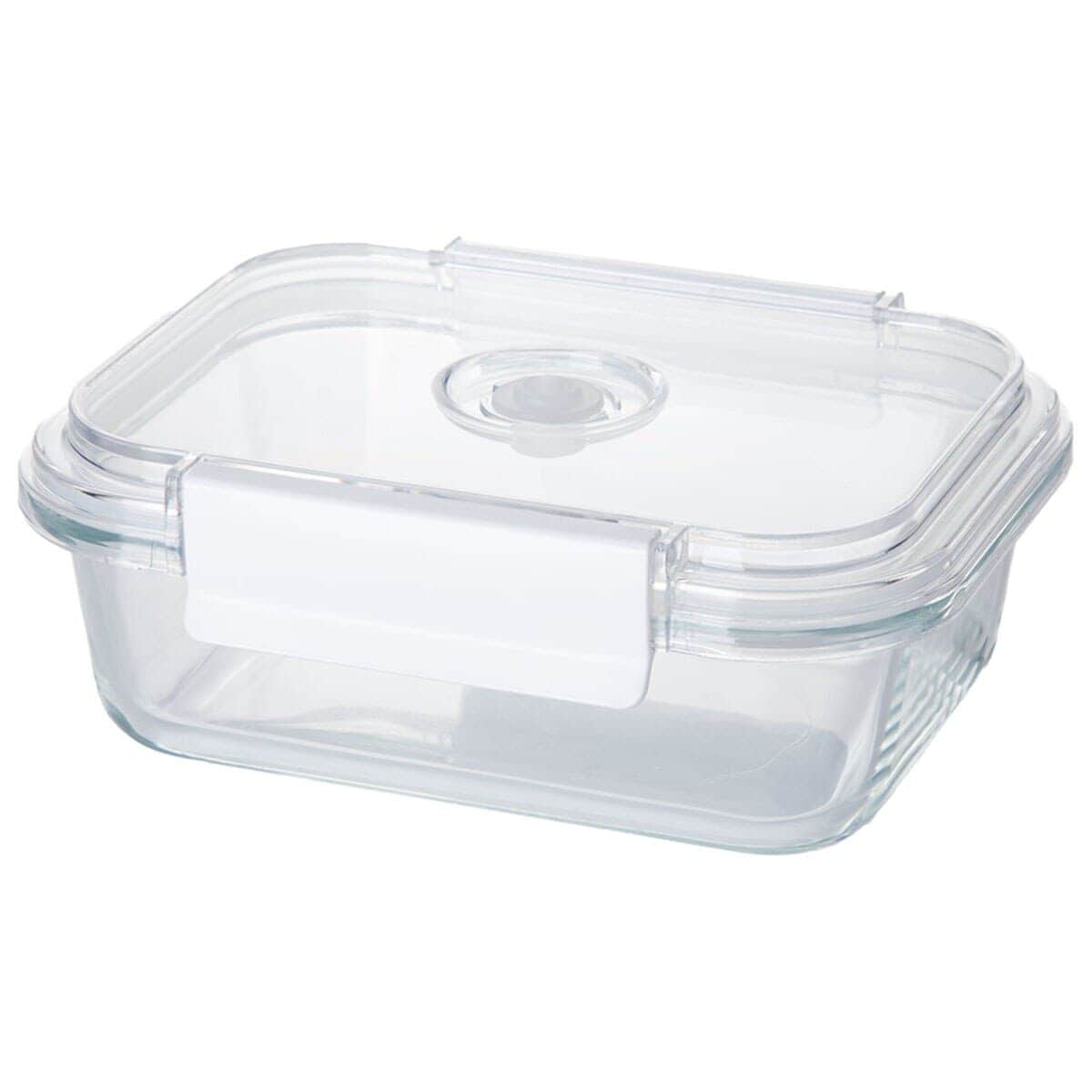 真空にできる耐熱ガラス保存容器(1040mL 長方形) | ニトリネット【公式