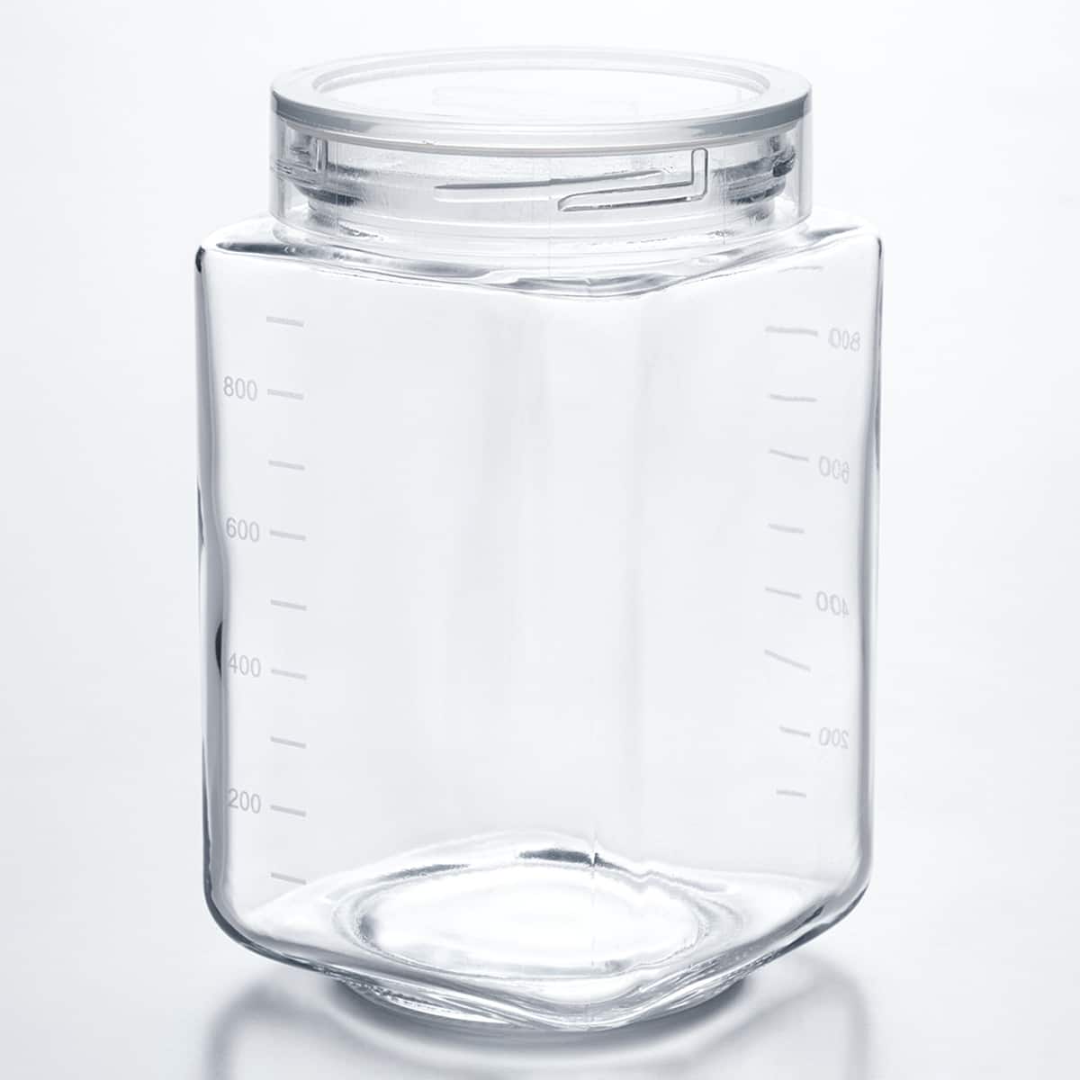 蓋から中身が見えるガラスキャニスター(SH1000) | ニトリネット【公式