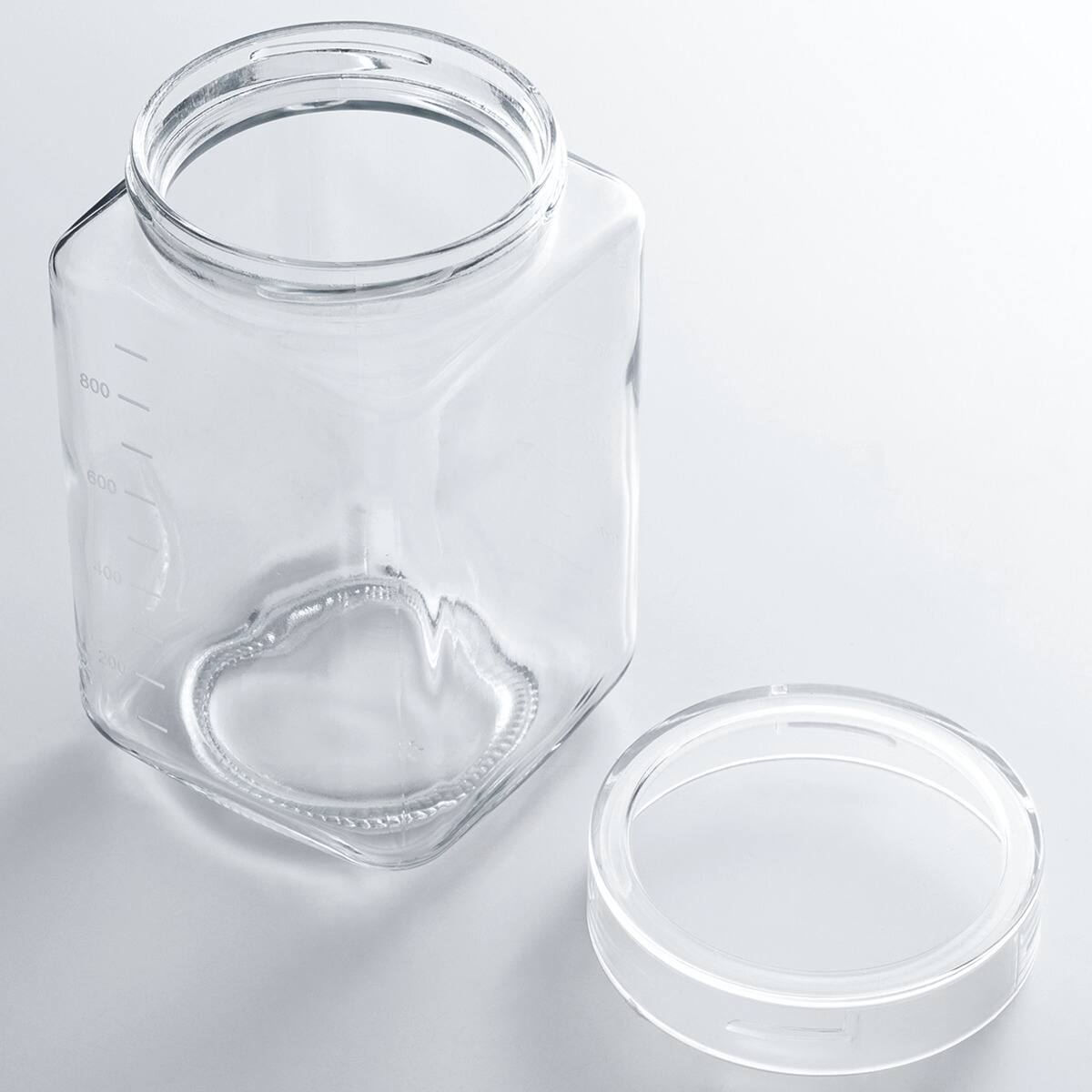 蓋から中身が見えるガラスキャニスター(SH1000) | ニトリネット【公式