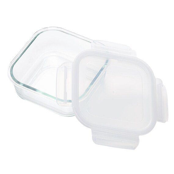 耐熱ガラス保存容器 正方形(1170mL) 4枚目画像