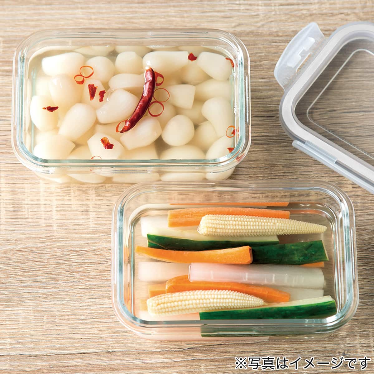 耐熱ガラス保存容器 正方形(1170mL) | ニトリネット【公式】 家具