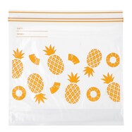 フリーザーバッグ ダブルジッパー マチ付き Lサイズ 16枚入 パイン(TW-385)