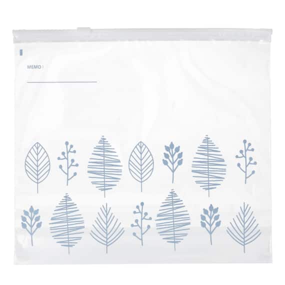 フリーザーバッグ スライドジッパー マチ付き Lサイズ 12枚入 ツリー(TW387) 7枚目画像