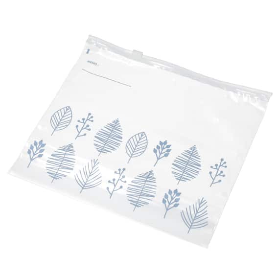 フリーザーバッグ スライドジッパー マチ付き Lサイズ 12枚入 ツリー(TW387) 8枚目画像