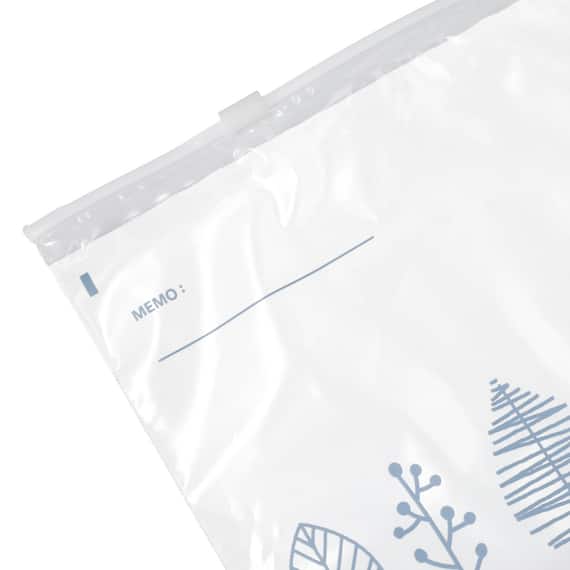 フリーザーバッグ スライドジッパー マチ付き Lサイズ 12枚入 ツリー(TW387) 9枚目画像