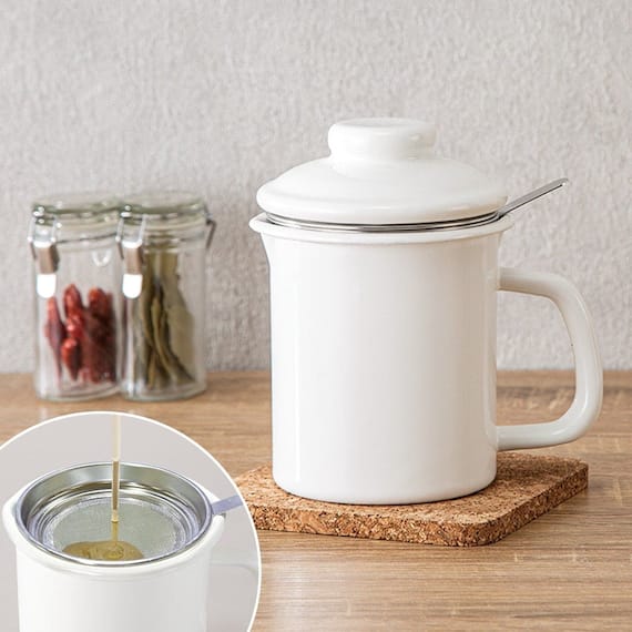 ほうろうオイルポット 550mL (KY013) 1枚目画像