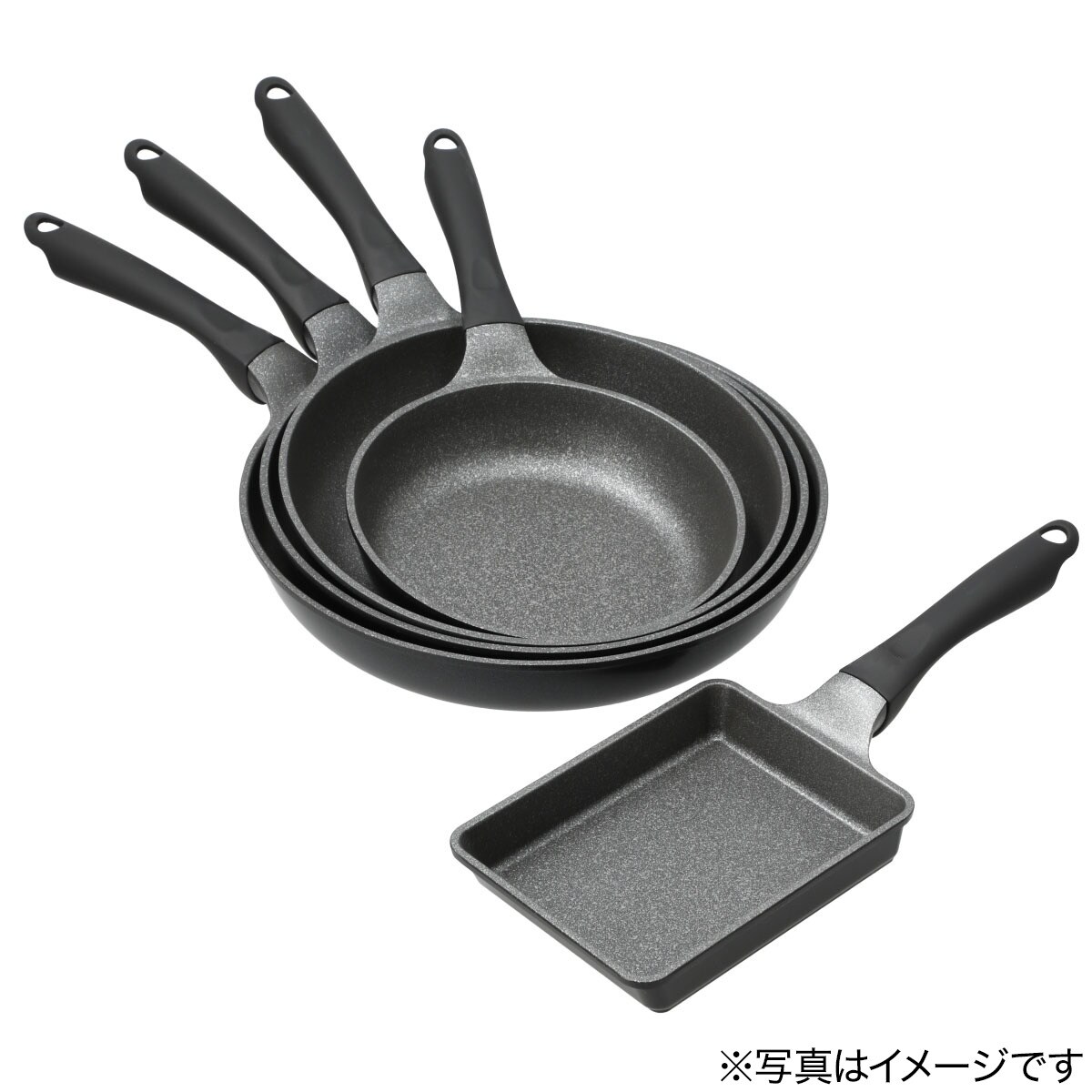 ガス火 超軽量 玉子焼き(KARUFURA3 ブラック)通販 | ニトリネット【公式】 家具・インテリア通販