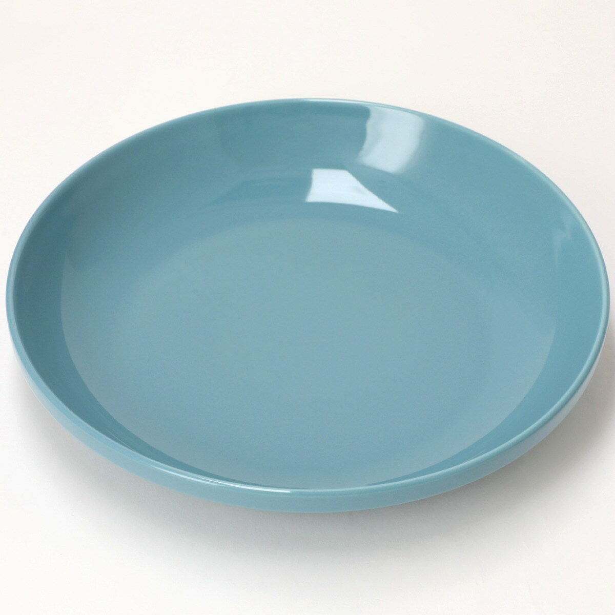 綺麗にスタッキングできる深皿 23cm(DAY Value ミドルターコイズブルー