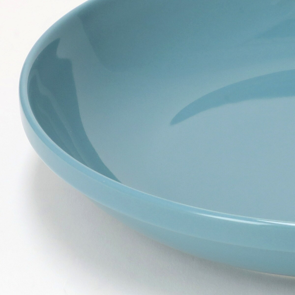 綺麗にスタッキングできる深皿 23cm(DAY Value ミドルターコイズブルー