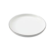 ボーンチャイナ 丸皿(シルバーライン BC013)