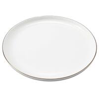 ボーンチャイナ 丸皿(シルバーライン 24cm BC013)