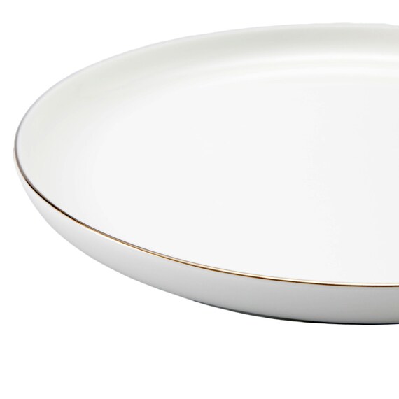 ボーンチャイナ 丸皿(シルバーライン 24cm BC013) 5枚目画像