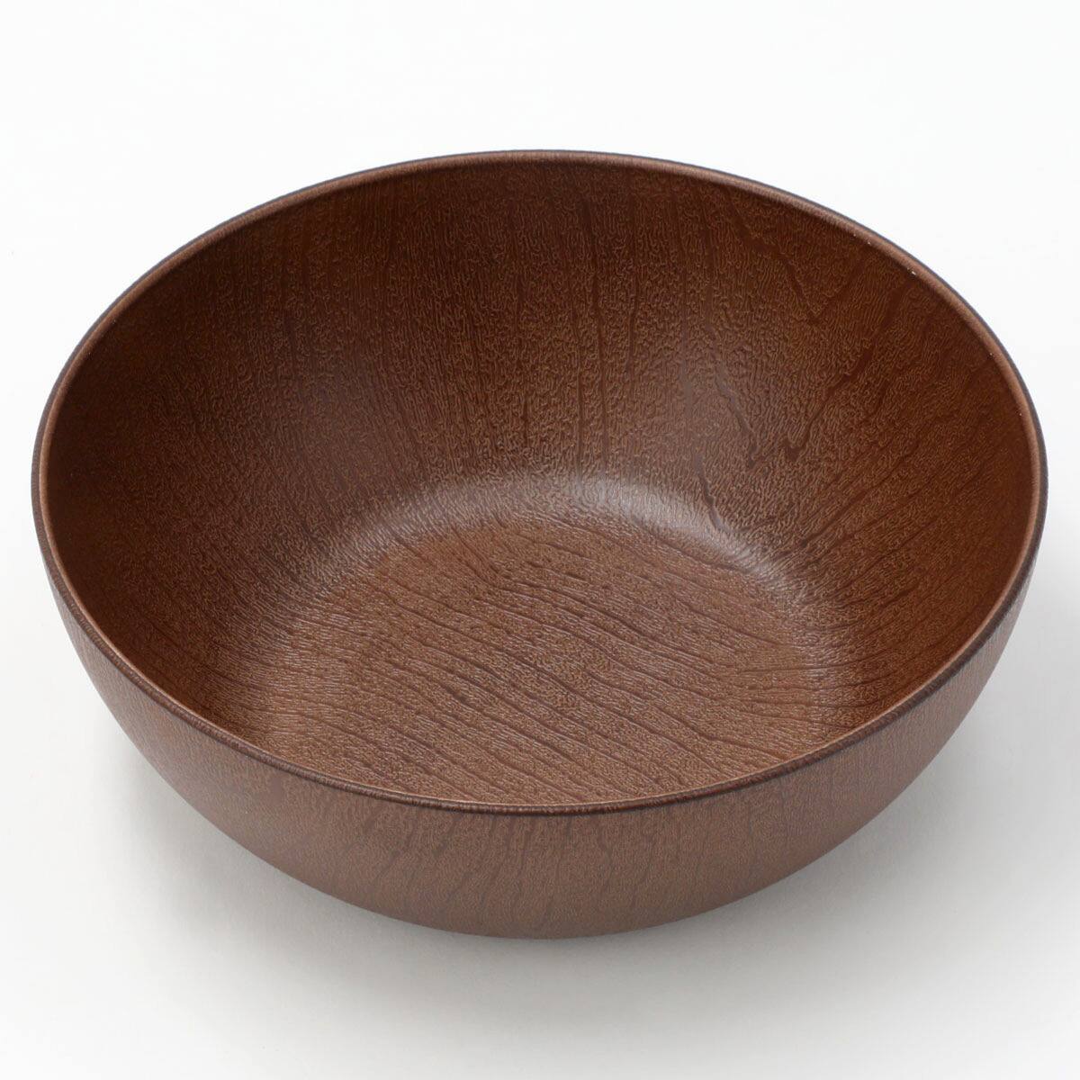乾きやすい木製風 撥水ボウル(18cm ダークブラウン) | ニトリネット