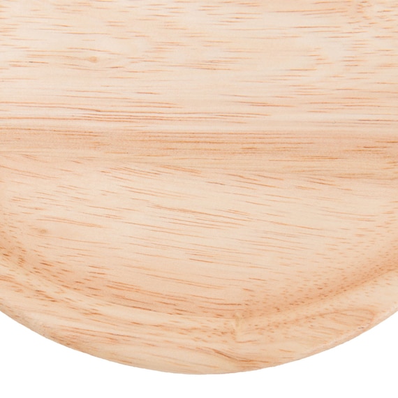 木製丸皿(ラバー 12cm VD) 6枚目画像