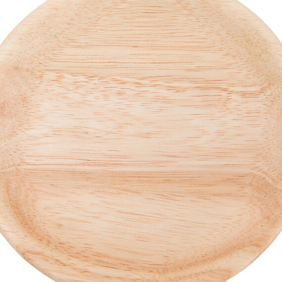 木製丸皿(ラバー 12cm VD) 8枚目画像