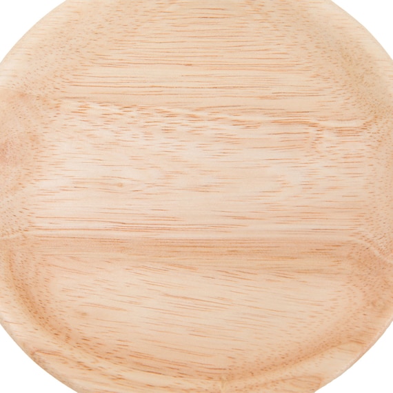 木製丸皿(ラバー 12cm VD) 8枚目画像