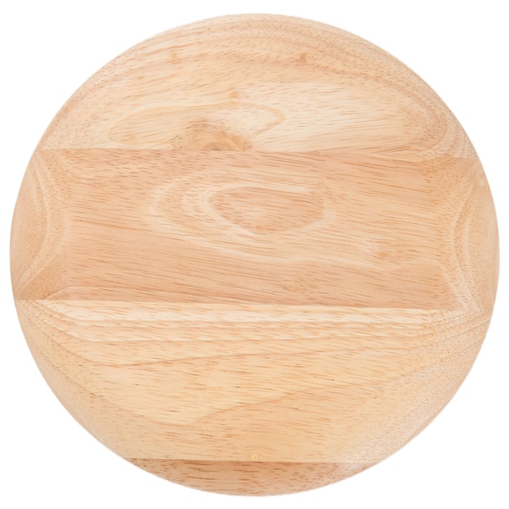 木製丸皿(ラバー 18cm VD) 5枚目画像