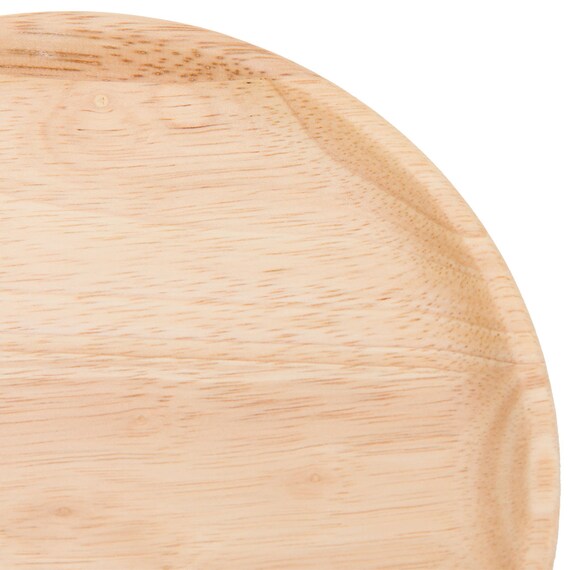 木製丸皿(ラバー 18cm VD) 7枚目画像