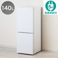140L 霜取り不要 2ドア冷蔵庫 WH(NTR-140) 延長保証付き(リサイクル回収あり)