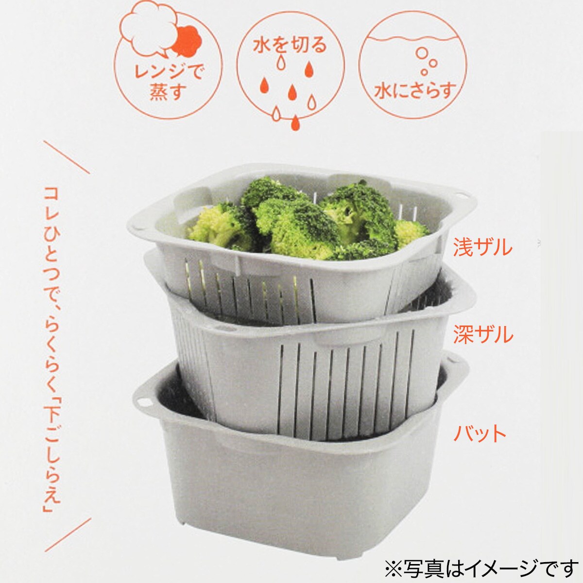 下ごしらえに便利な抗菌ザルバットセット通販 ニトリネット【公式】 家具・インテリア通販