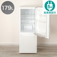 179L 2ドア霜取り不要冷凍冷蔵庫(NR-179DR ホワイト) 延長保証付き