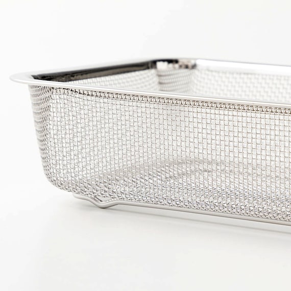 お料理はかどる脚付き角ザル(1/2サイズ) 5枚目画像