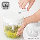 食洗機対応引っ張り式みじん切り器 泡立て ふた付(M KK01) 1枚目画像
