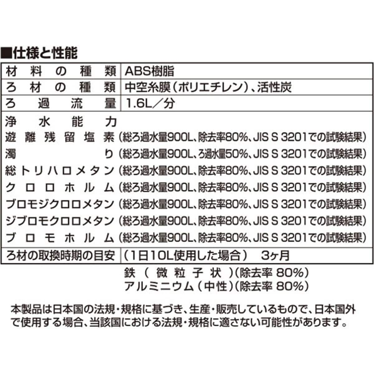 クリンスイ 交換用カートリッジ(PPC4440-NT)通販 | ニトリネット【公式 ...