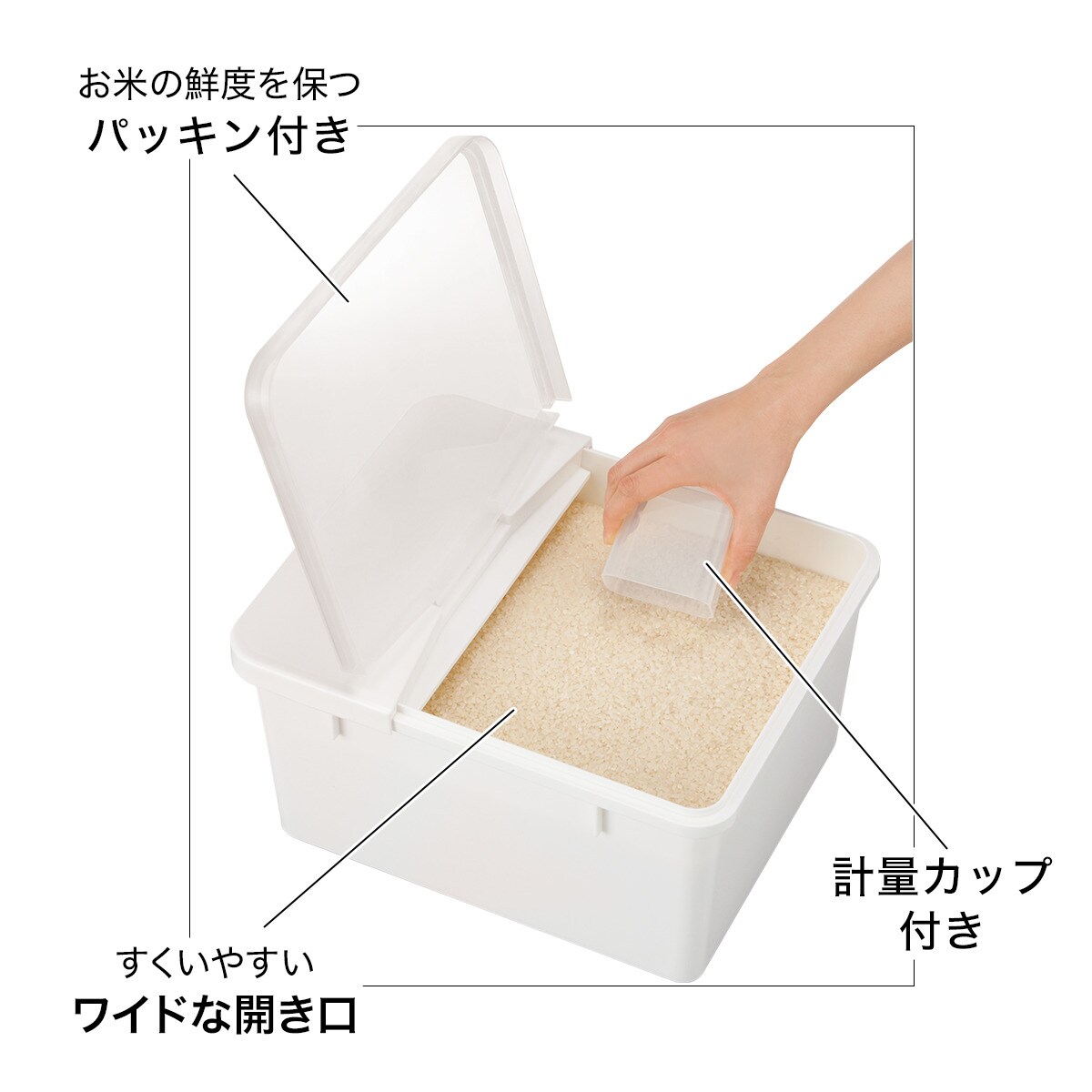 密閉 米びつ 引出し用 12kg 通販 ニトリネット 公式 家具 インテリア通販