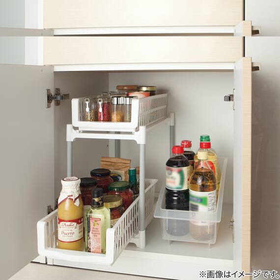 Nスライドトレー2段ラック 11枚目画像