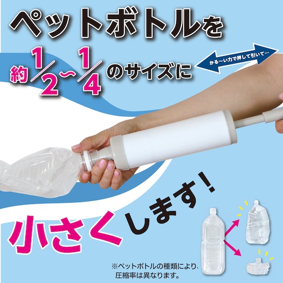 吸引型ペットボトル圧縮器(吸いまっせ!) 2枚目画像