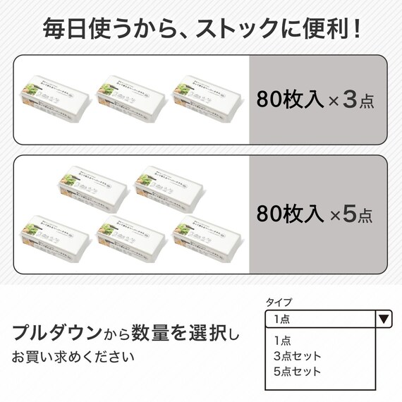 洗って使えるペーパータオル(80枚入) 7枚目画像