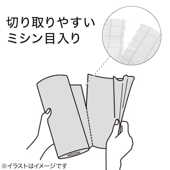 抗菌 カット式台ふきん 5個セット(グレー 42カット×5 ) 3枚目画像
